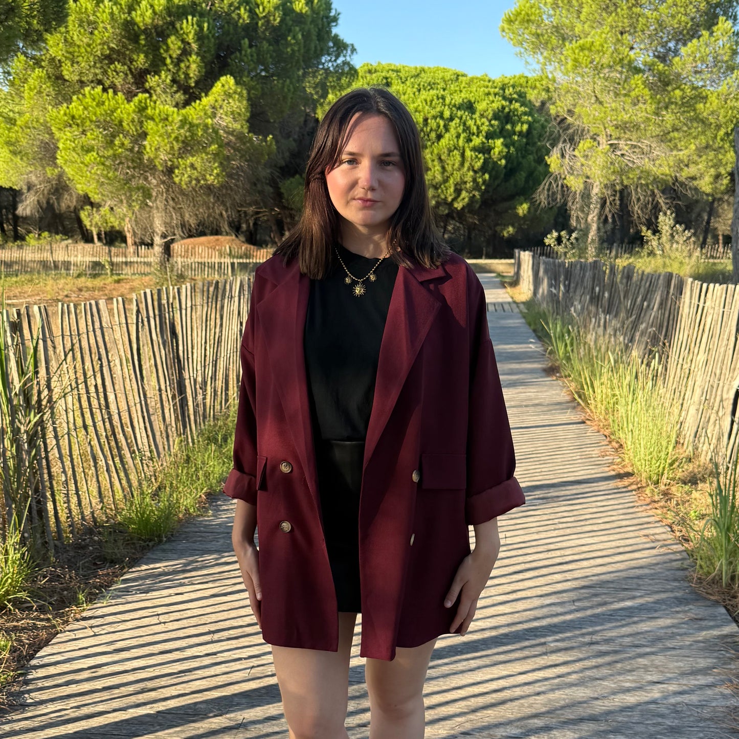 Veste Noémie bordeaux