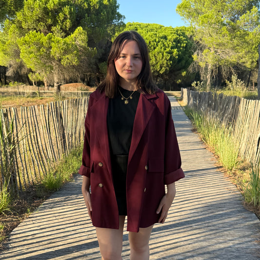 Veste Noémie bordeaux