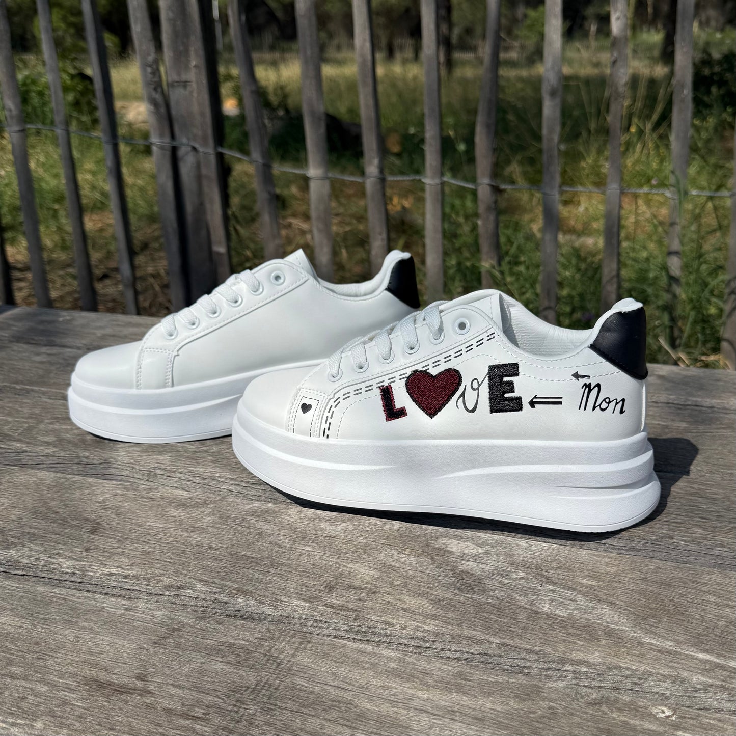 Basket Love blanche