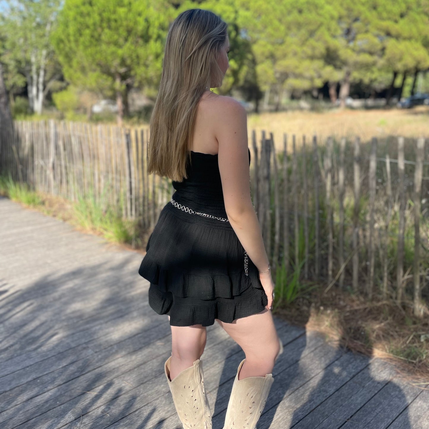 Combi-jupe/short Chloé noir
