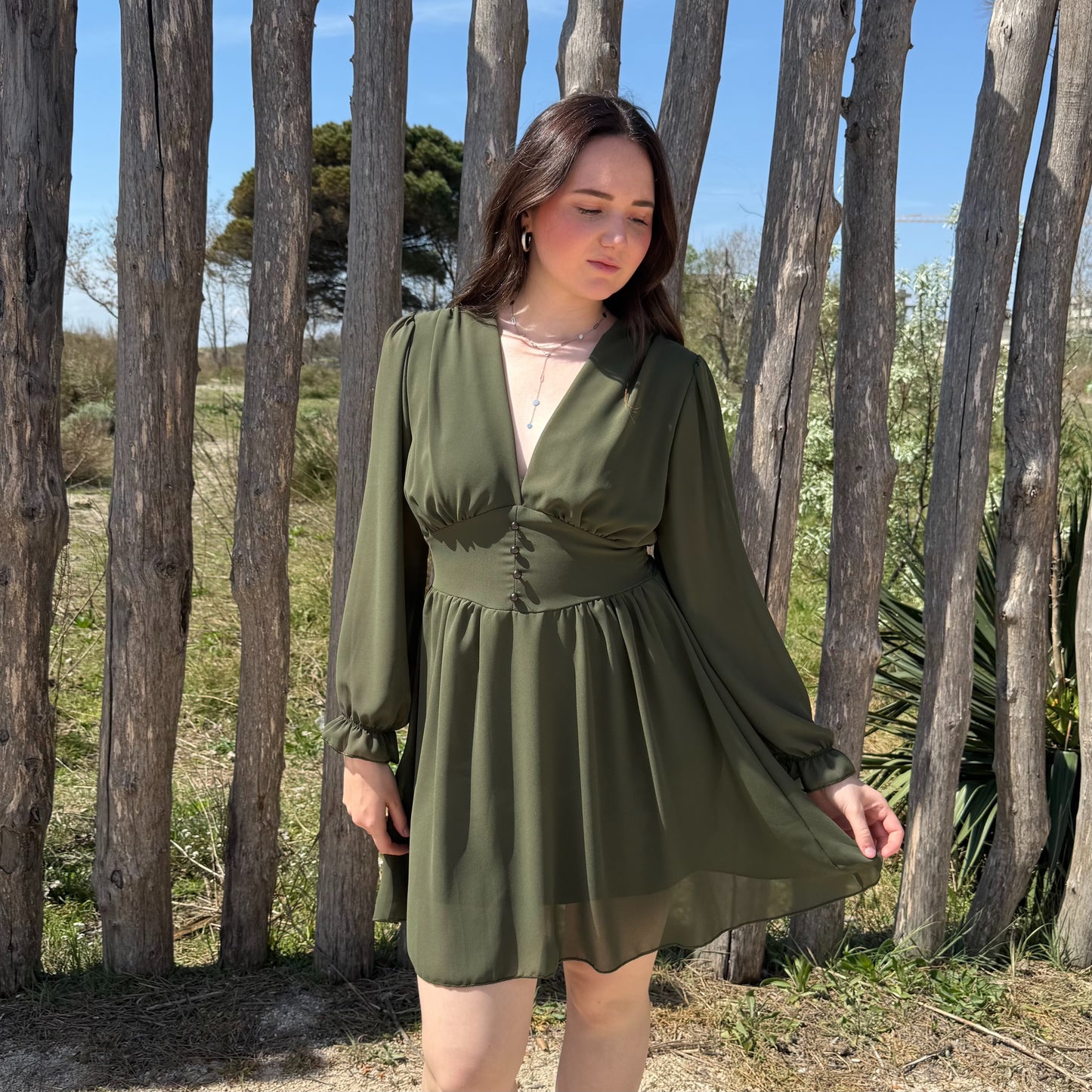 Robe Sarah kaki
