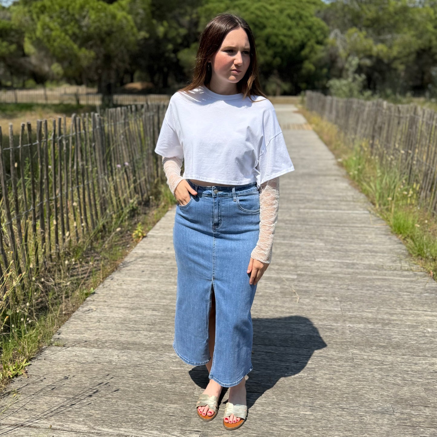 Jupe Laura bleue