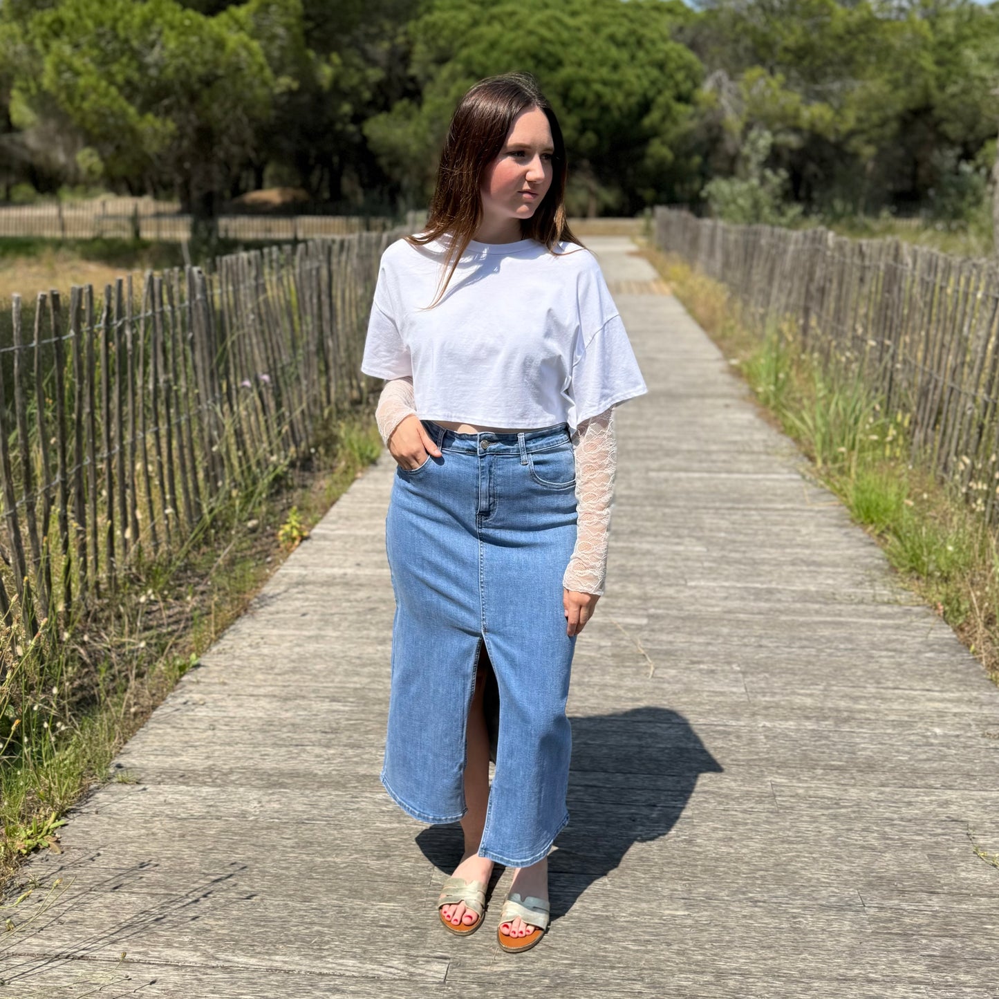 Jupe Laura bleue