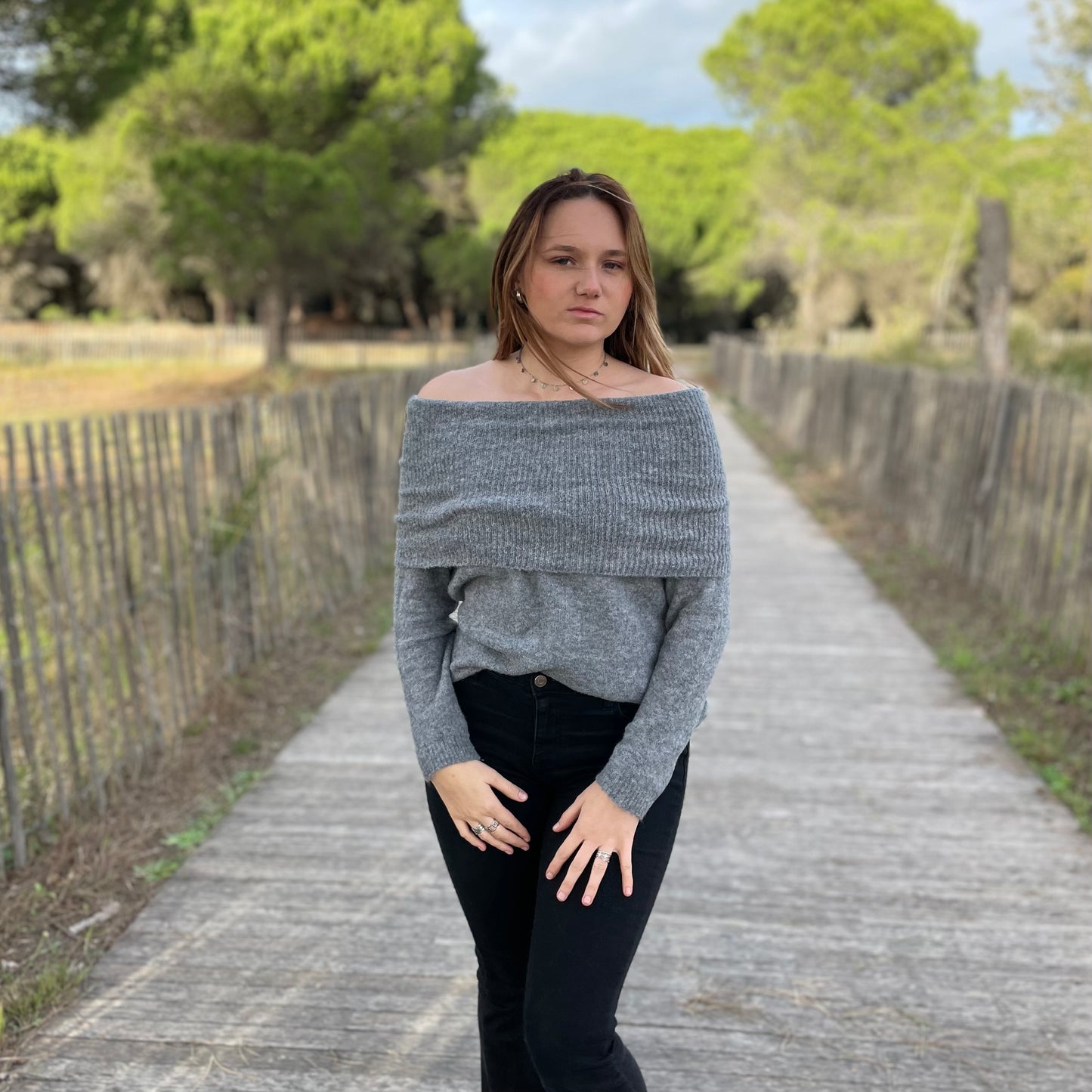 Pull Nina gris