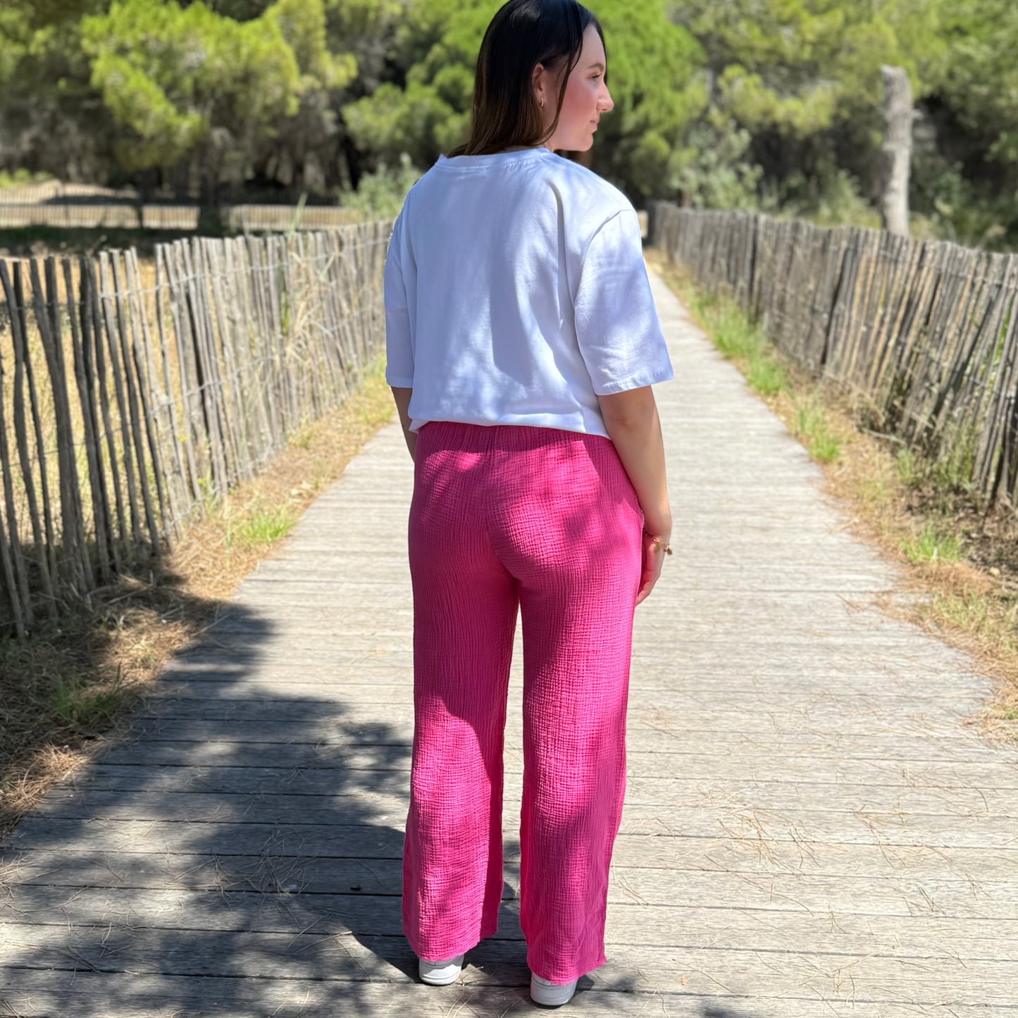 Pantalon Clarisse fuchsia