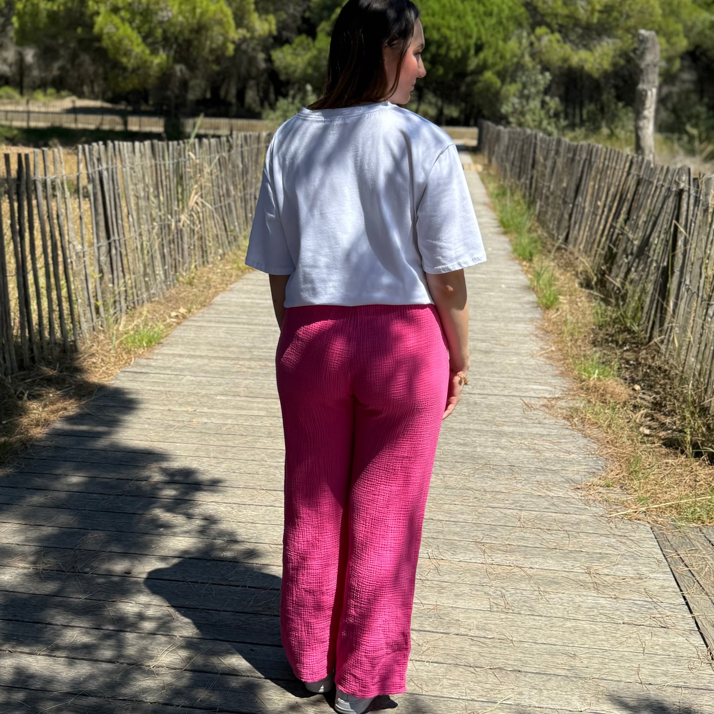 Pantalon Clarisse fuchsia