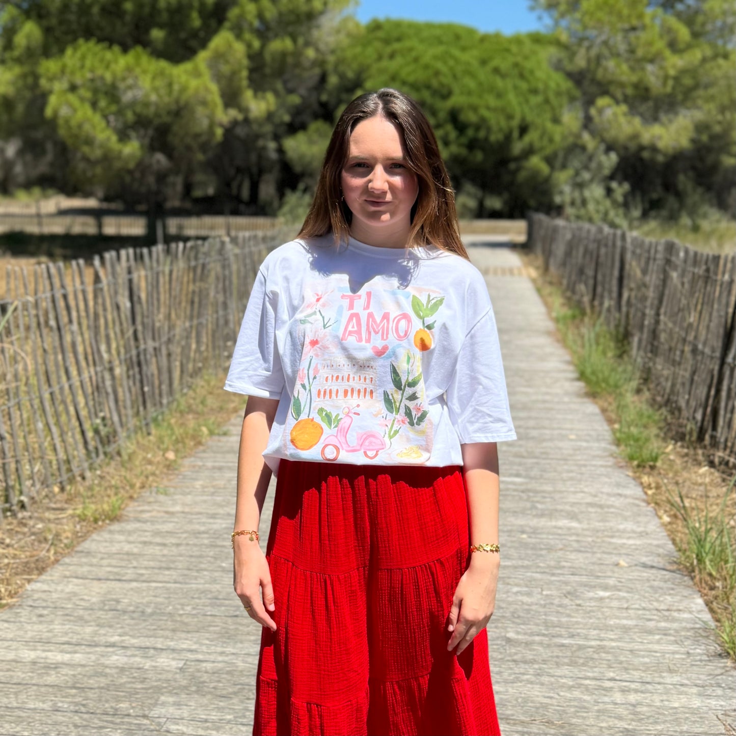 T-shirt Cassandra blanc