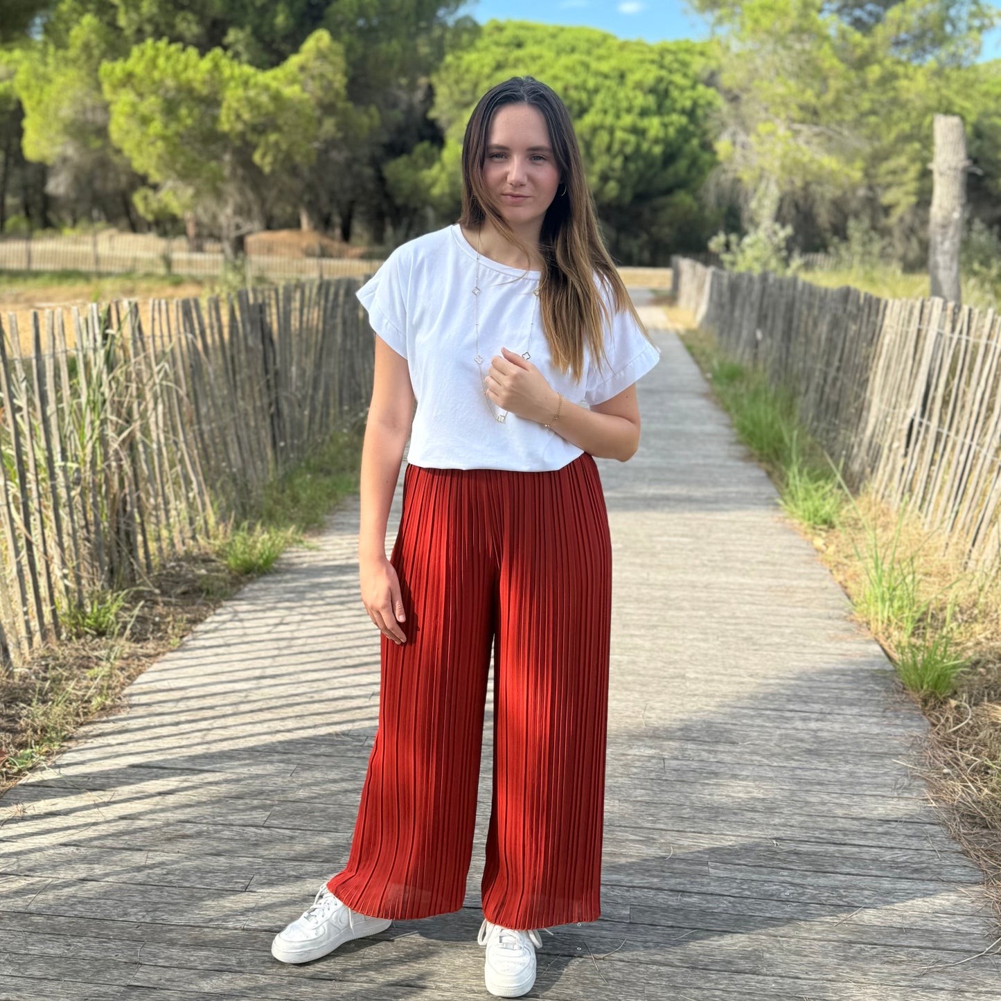 Pantalon Alma terracotta