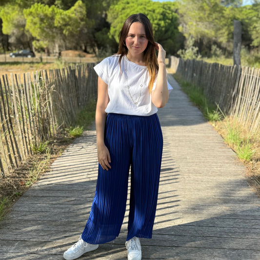 Pantalon Alma bleu roi
