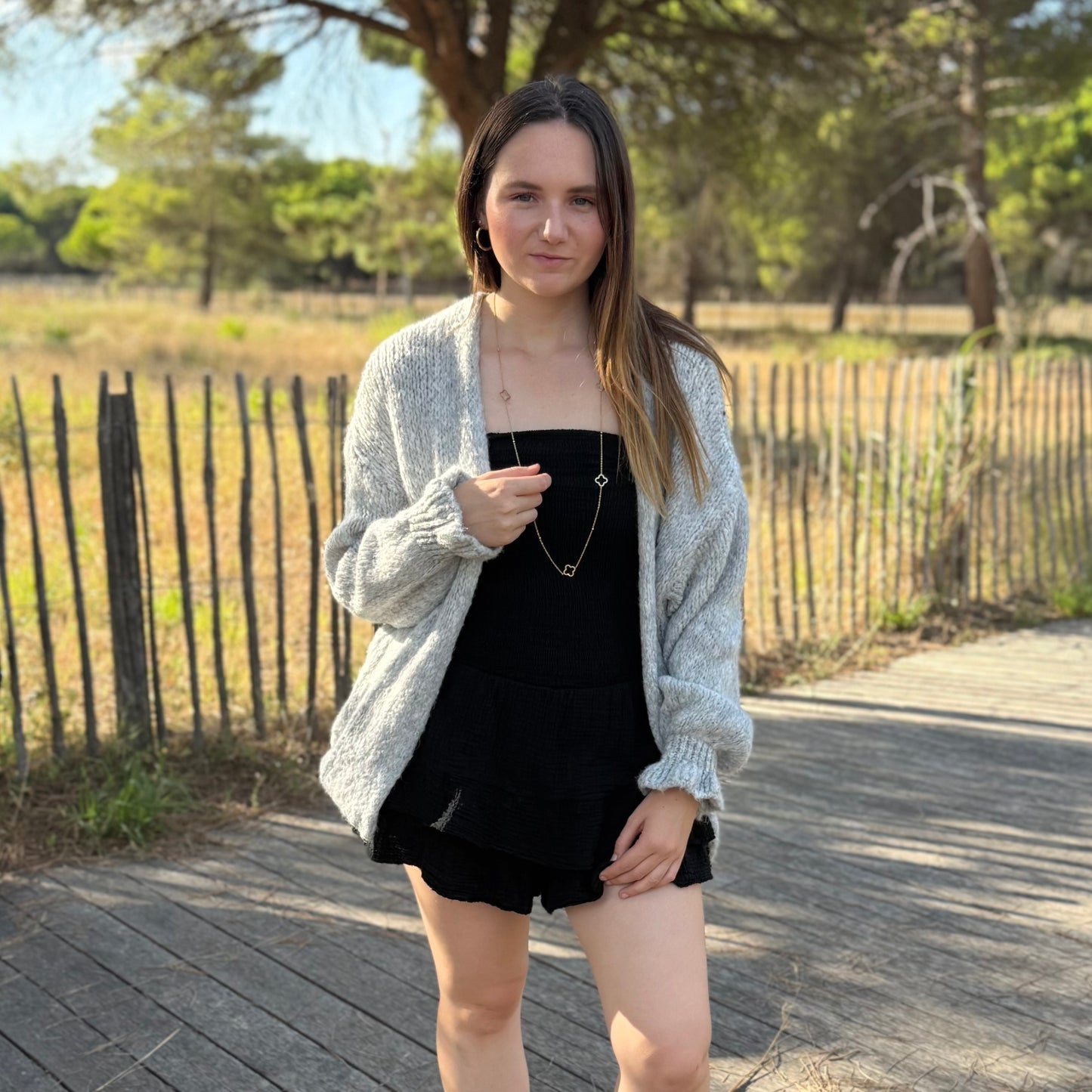 Gilet Camille gris