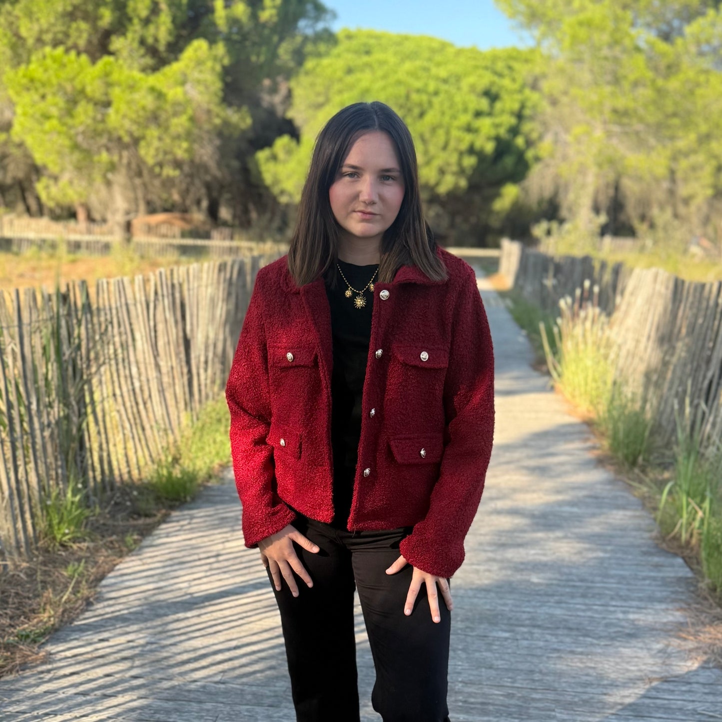 Veste Diana bordeaux