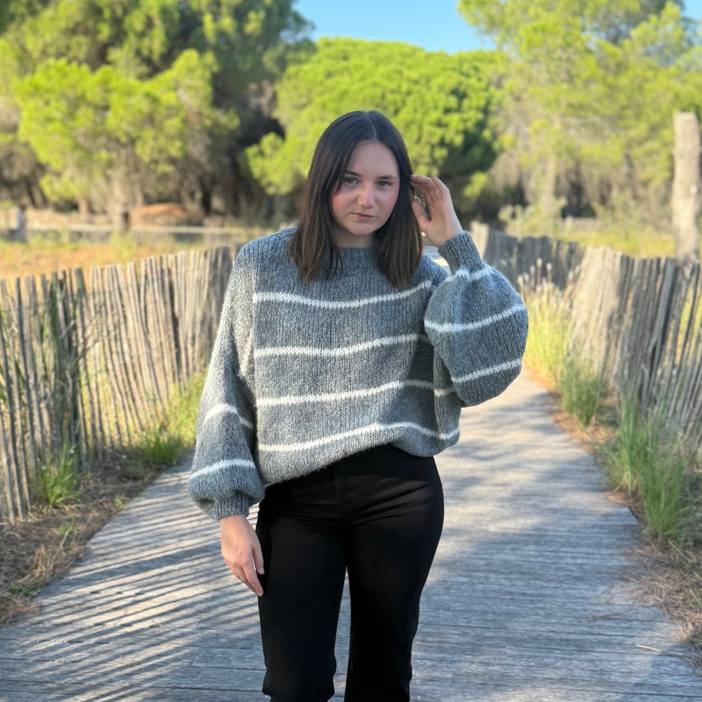 Pull Catherine gris