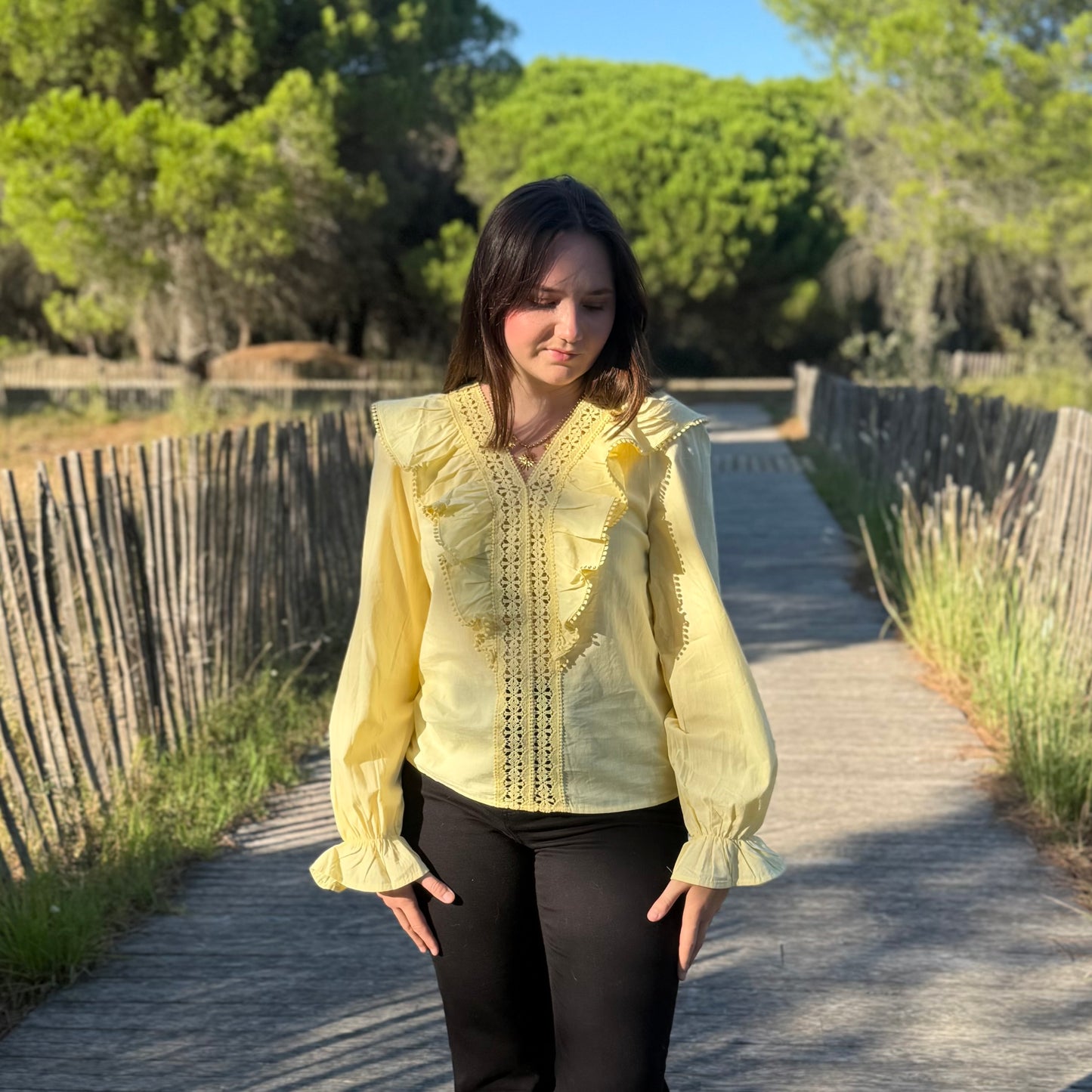Blouse Marie jaune