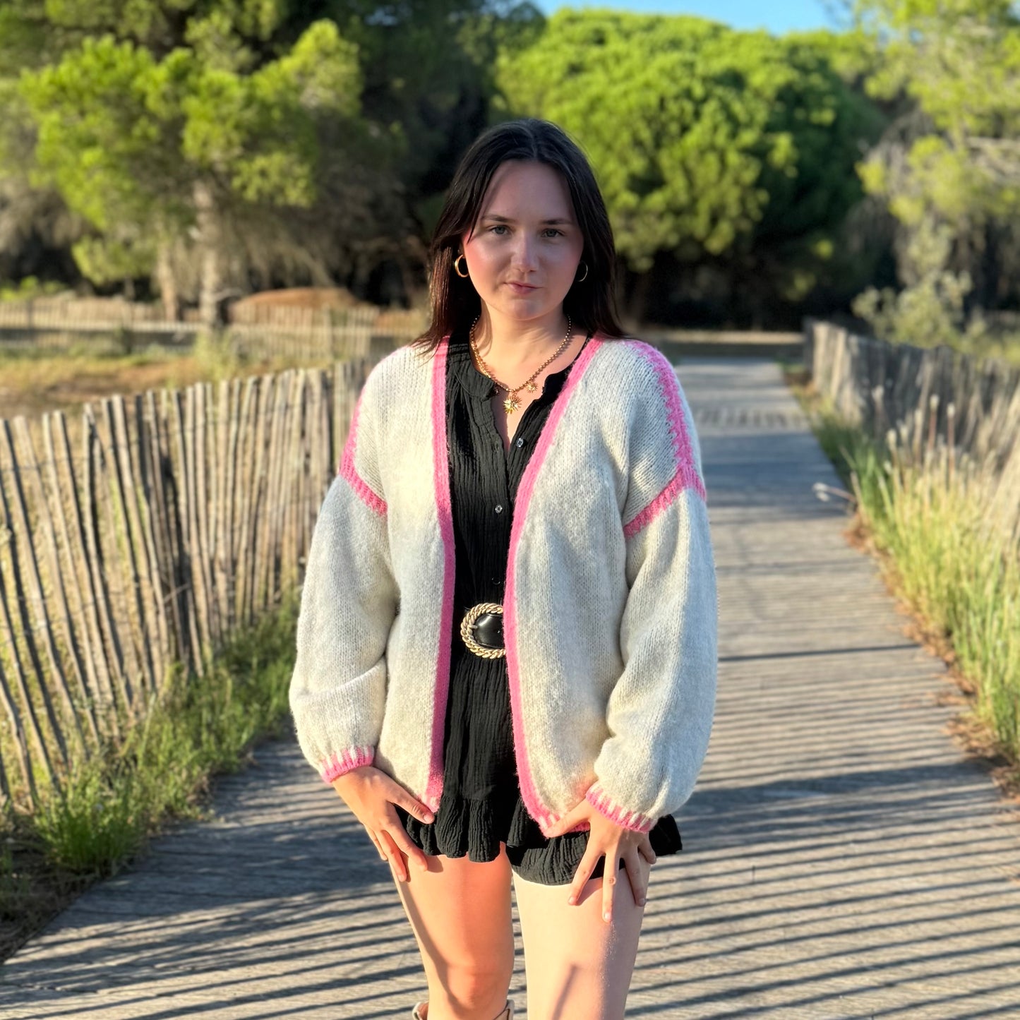 Gilet Cindy rose