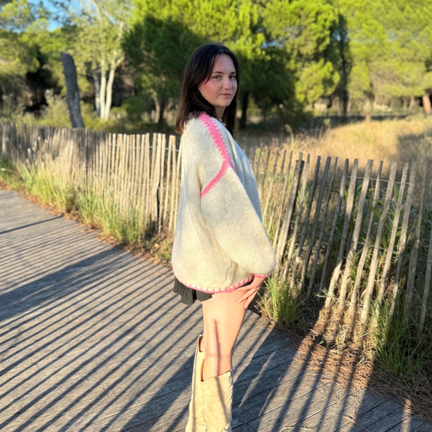 Gilet Cindy rose