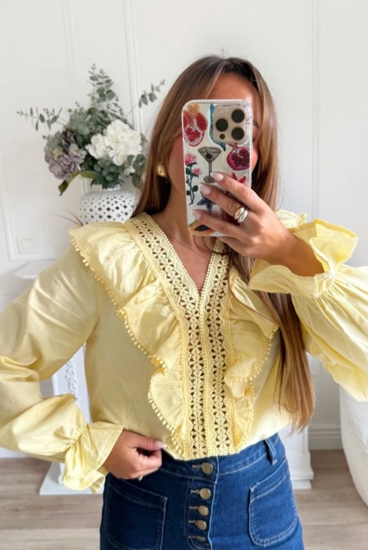 Blouse Marie jaune