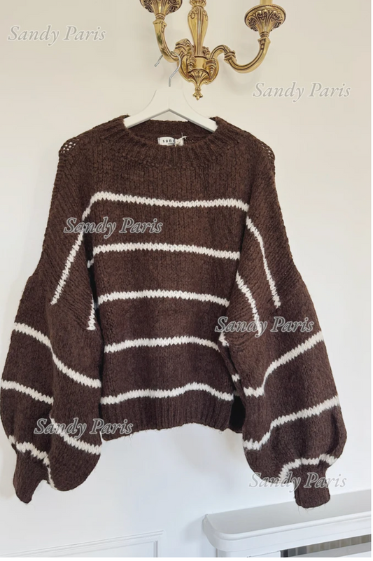 Pull Catherine chocolat