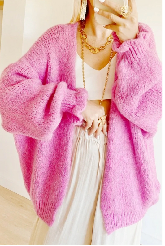Gilet Camille fucshia