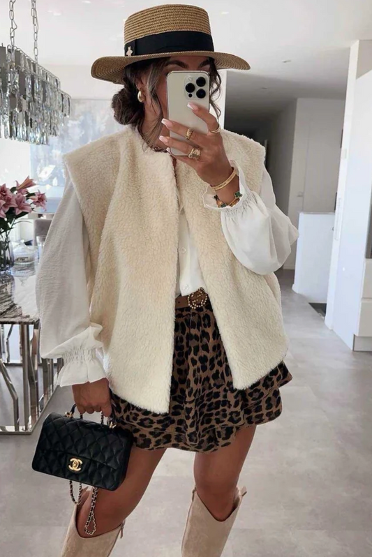 Veste sans manches Lola blanc