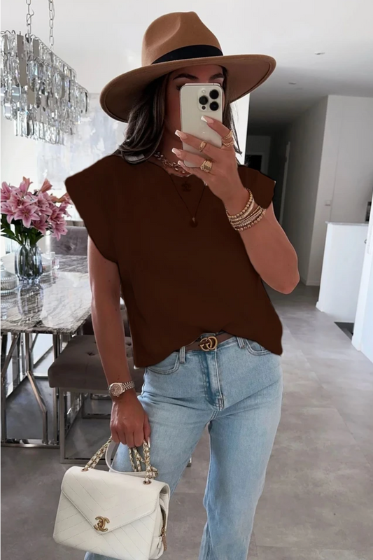 T-shirt Esther chocolat