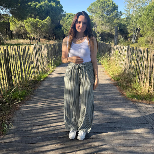 Pantalon Roxane kaki
