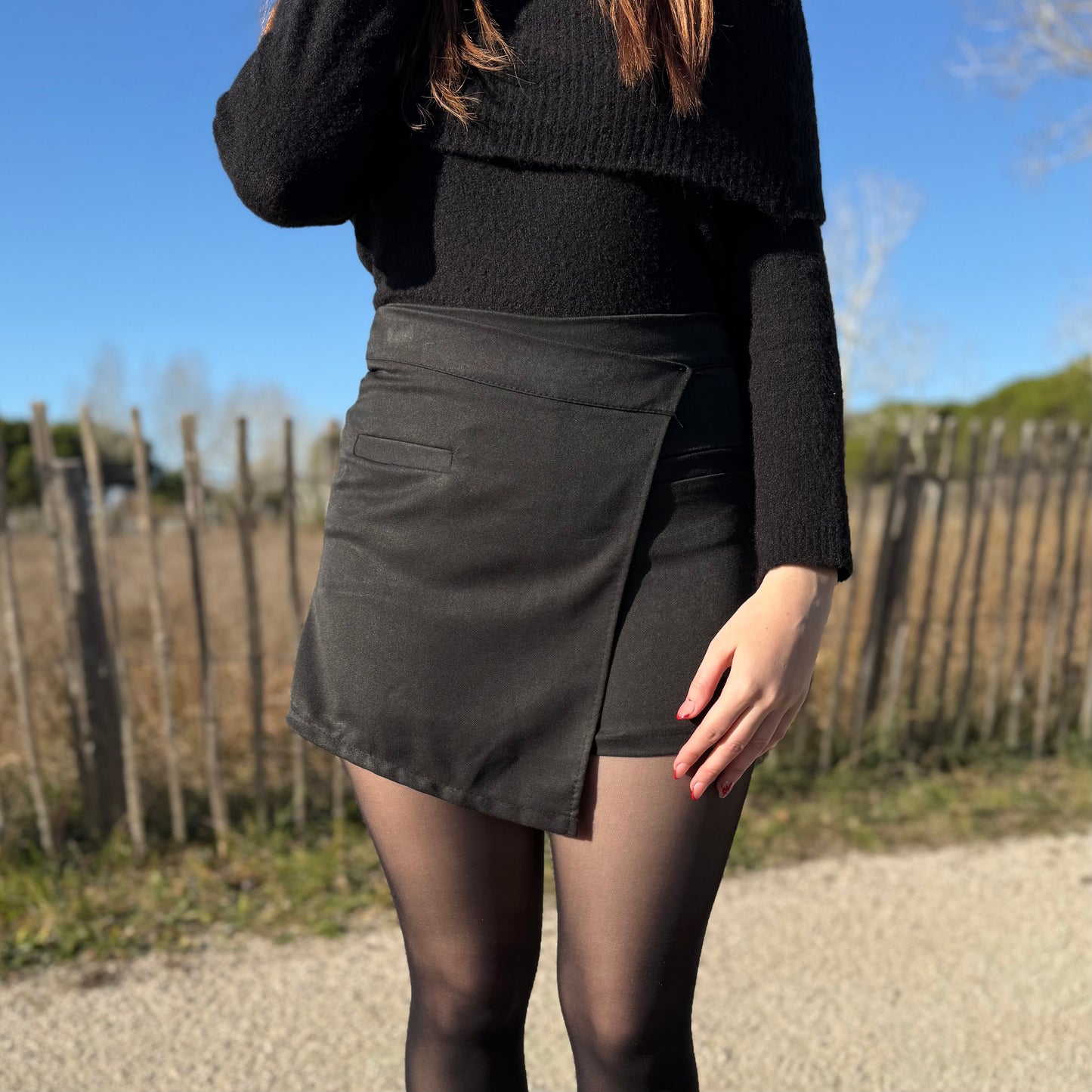 Jupe-short Ella noire