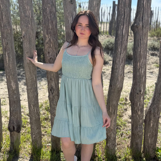 Robe Magali vert d'eau