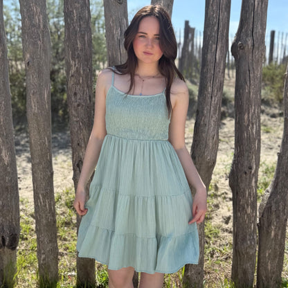 Robe Magali vert d'eau