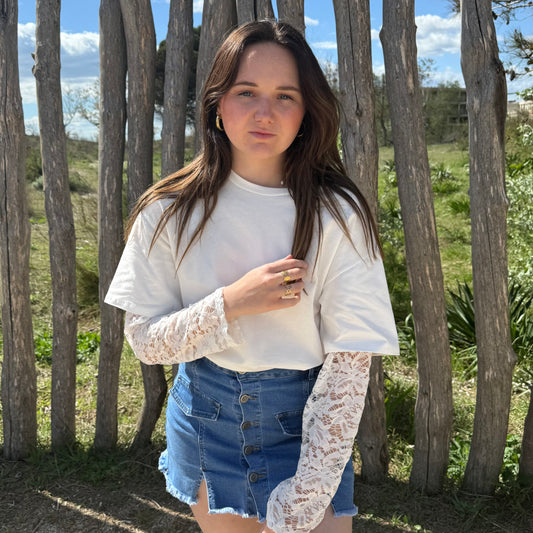 T-shirt Coralie blanc