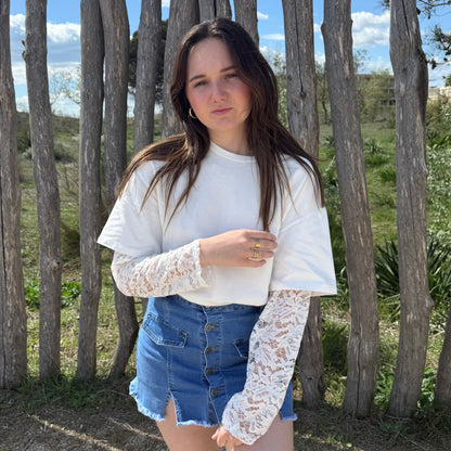 T-shirt Coralie blanc