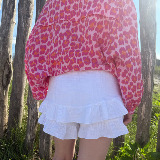 Jupe-short Maria blanche