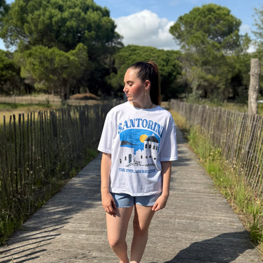 T-shirt Santorin blanc