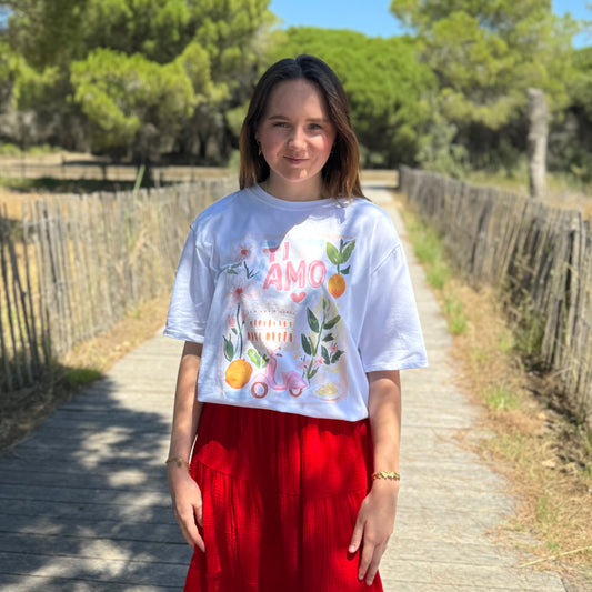 T-shirt Cassandra blanc