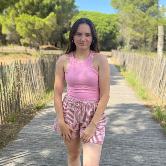Débardeur Elena rose