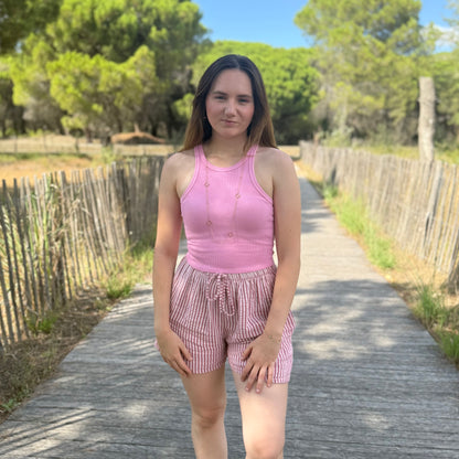 Débardeur Elena rose