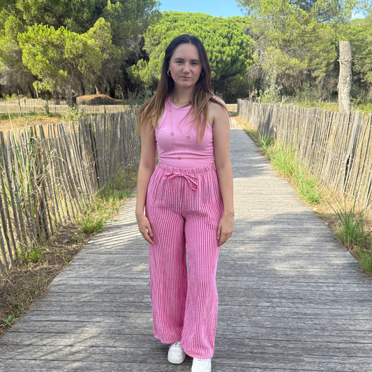 Pantalon Roxane fuchsia