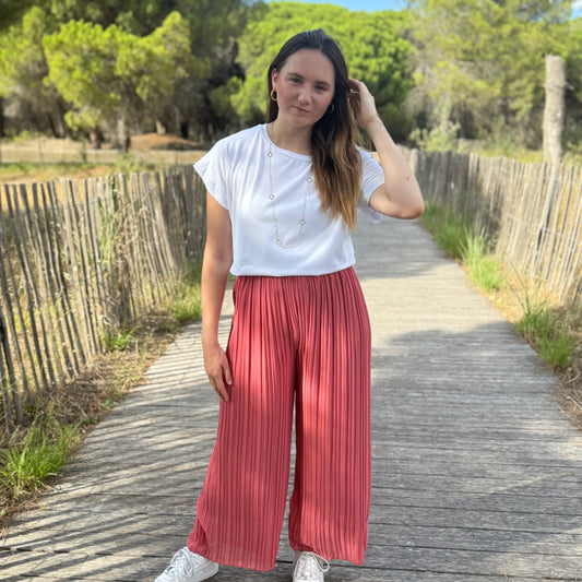 Pantalon Alma saumon