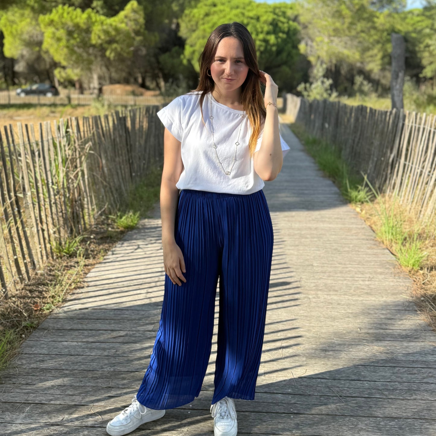 Pantalon Alma bleu roi