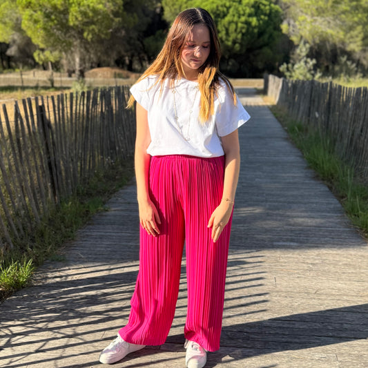 Pantalon Alma fushia
