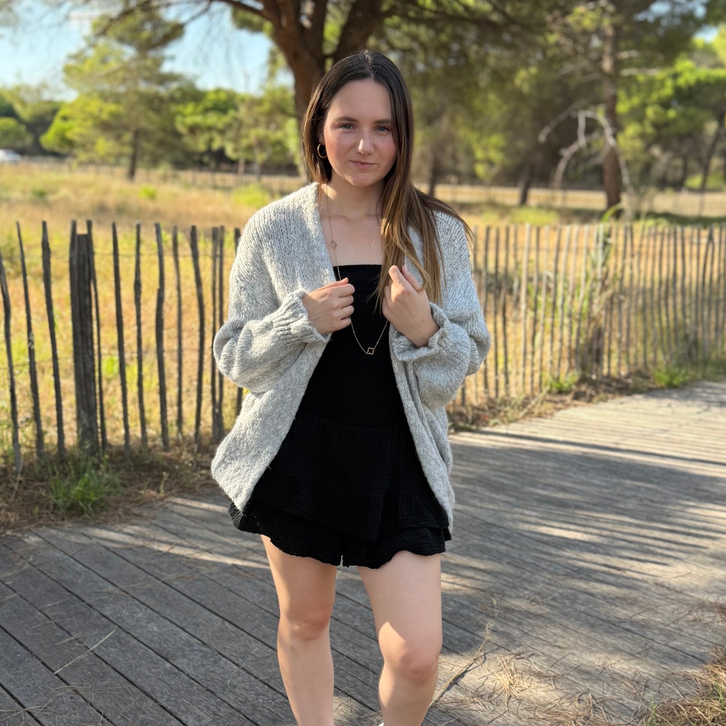 Gilet Camille gris