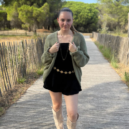 Gilet Camille kaki