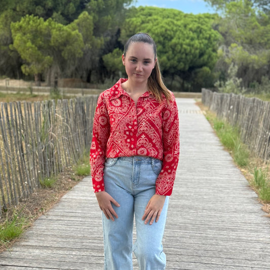Chemise Karia rouge