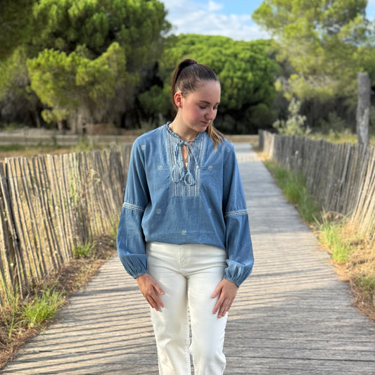 Blouse Katel bleue