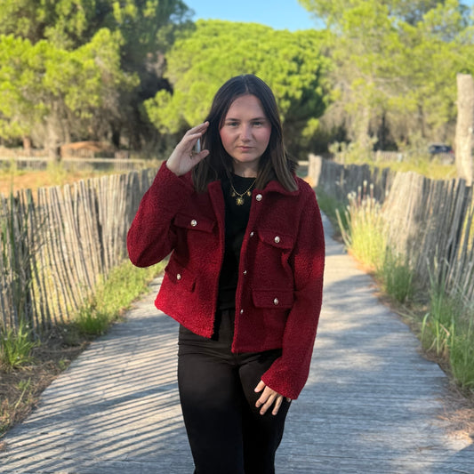 Veste Diana bordeaux