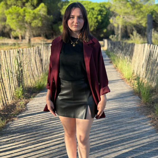 Jupe-short Vanessa noire