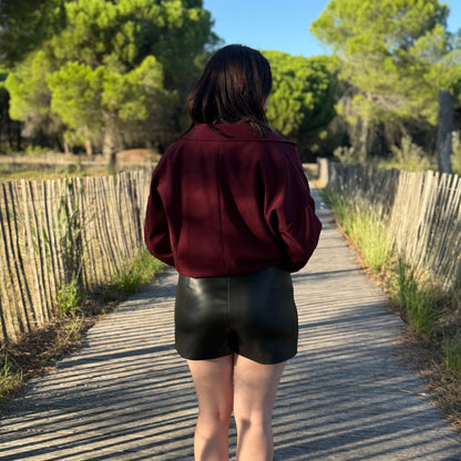 Jupe-short Vanessa noire