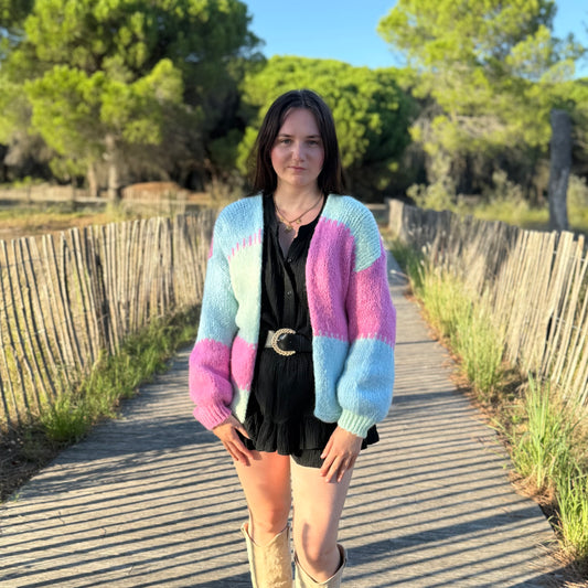 Gilet Romy rose